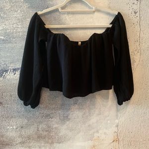 Pleated Off the Shoulder Top